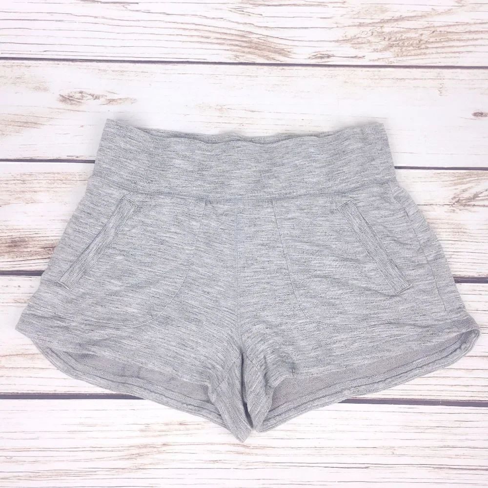 Athleta Gray Lounge Beach Shorts Size Sm